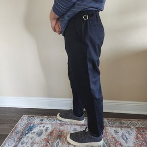 STAMPD Mens Black Cropped Ankle Pants With Waist Adjusters Size 32 NWT